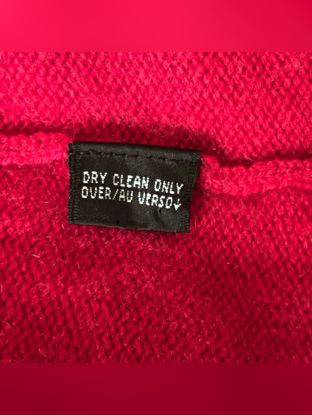 Ellen Tracy Women's SP Vibrant Fuschia Cashmere knit Cardigan Sweater - Picture 9 of 13